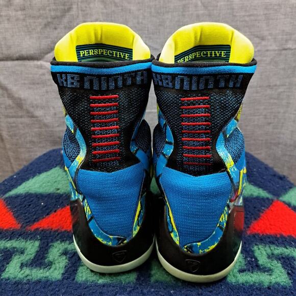 %Size 13 - Nike Kobe 9 Elite Perspective Men Sneakers Neon Turquoise/Volt - A1 main image 10